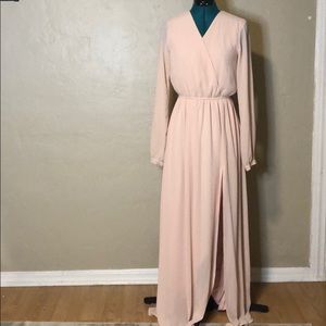 Lulus Blush pink Maxi Dress
